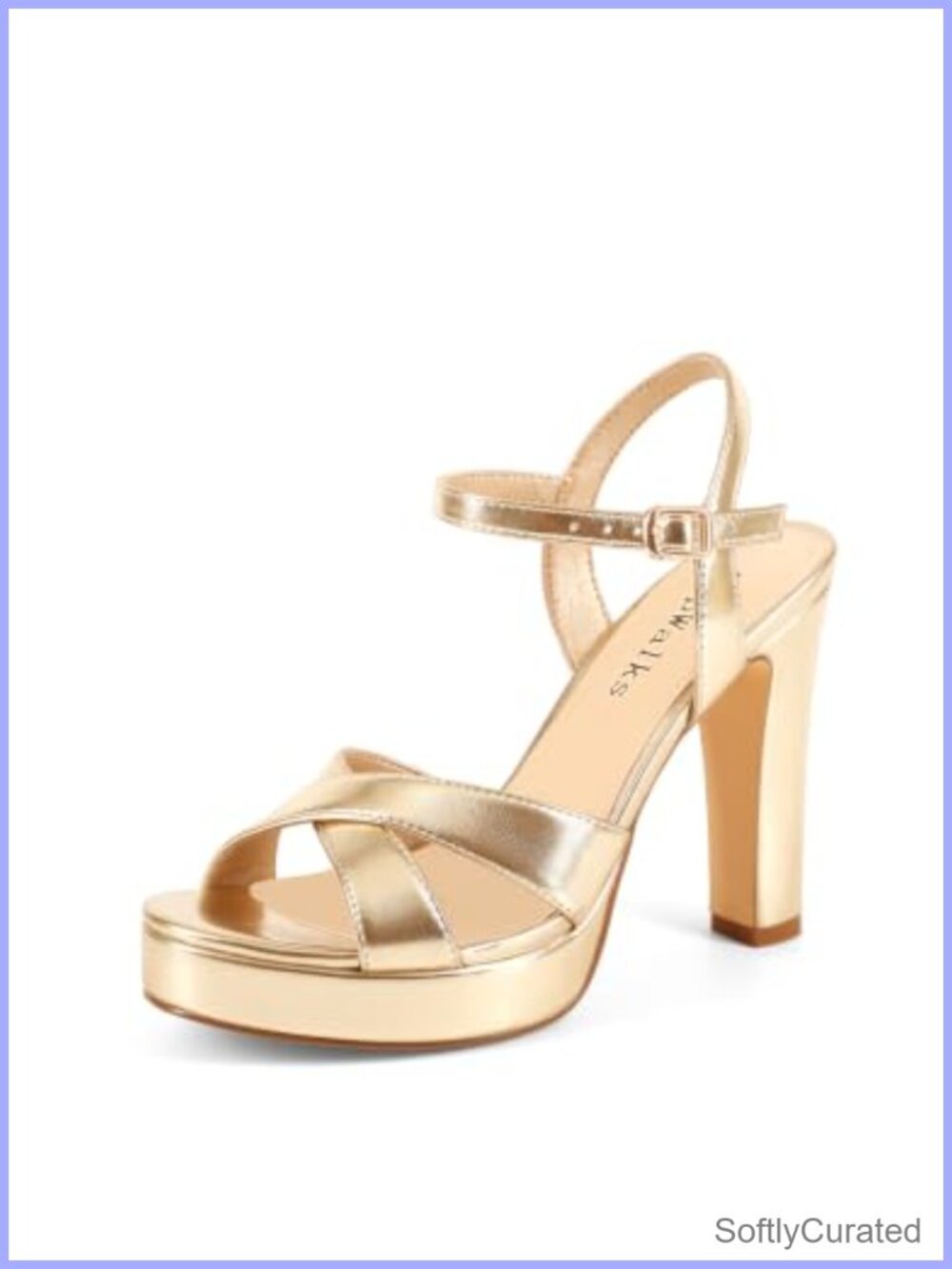 Platform High Heels Chunky Block Heel Open Toe Ankle Strap Wedding Party Sandals